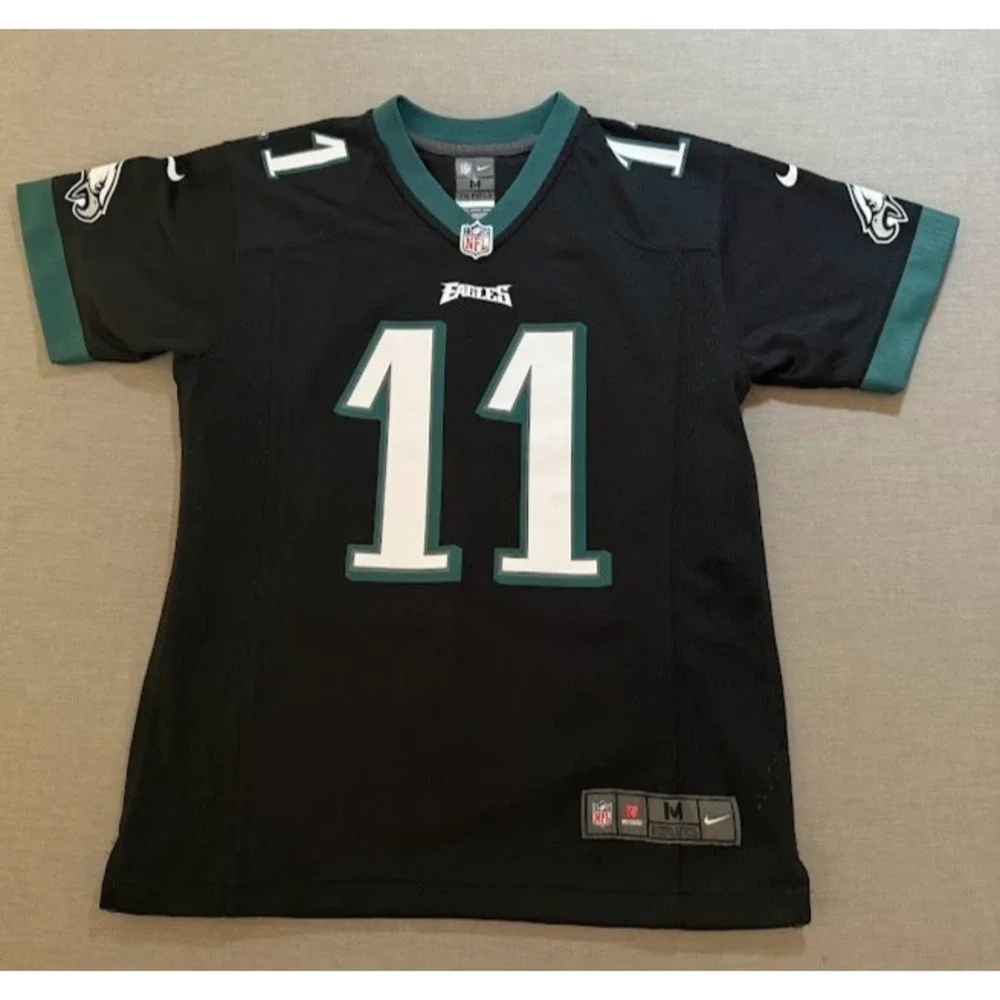 Philadelphia Eagles Wentz #11 Nike NFLPL Jersey Boys Medium Black Short Sleeve.‎